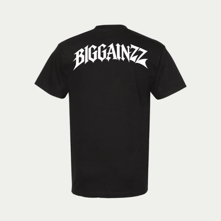 BIGGAINZZ No Dayz Off Tee (Black) — back