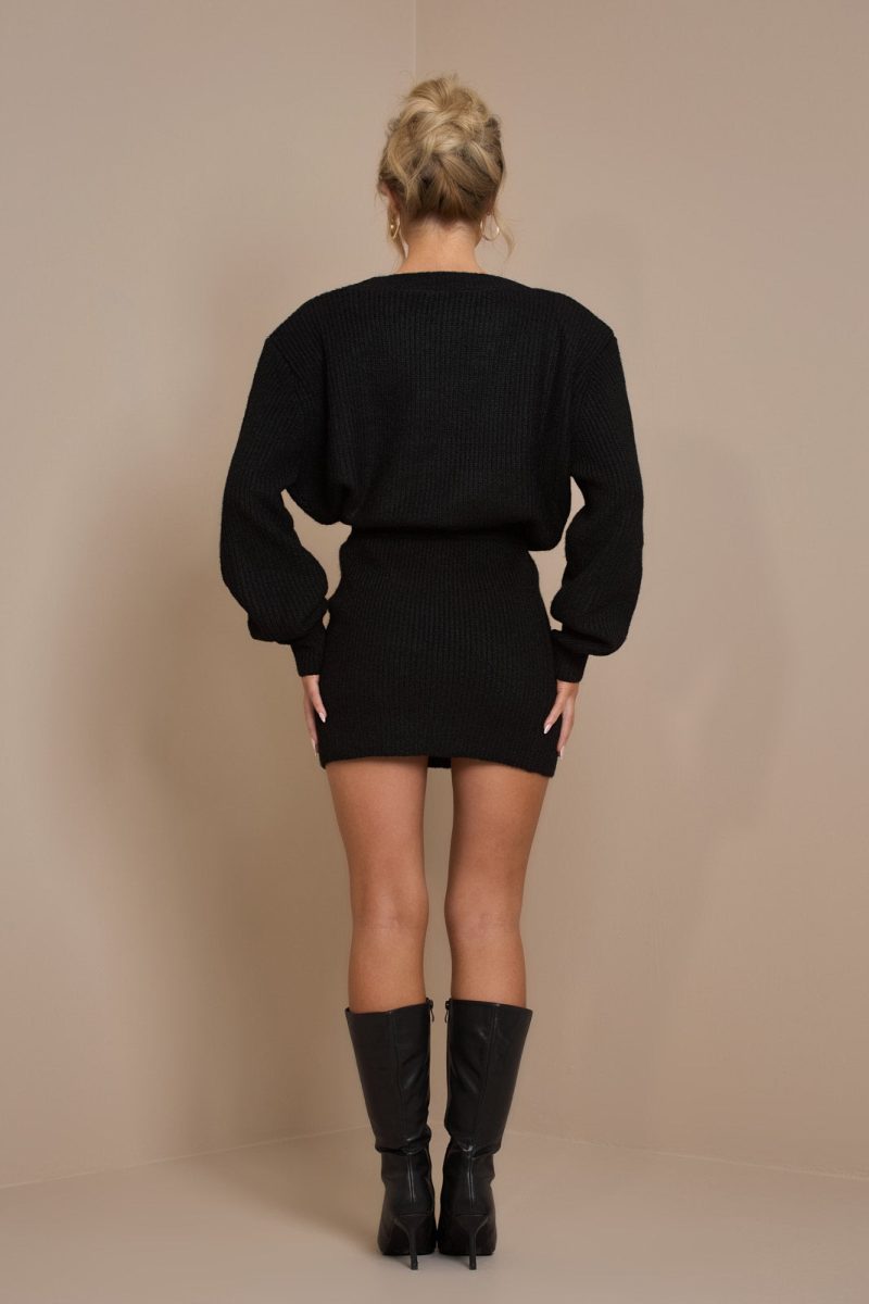 LAROSA KNIT SKIRT | BLACK - Image 4