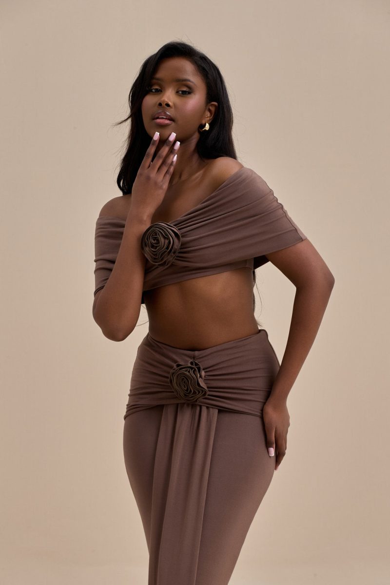 BELLE BARDOT CROP TOP | CHOC - Image 11