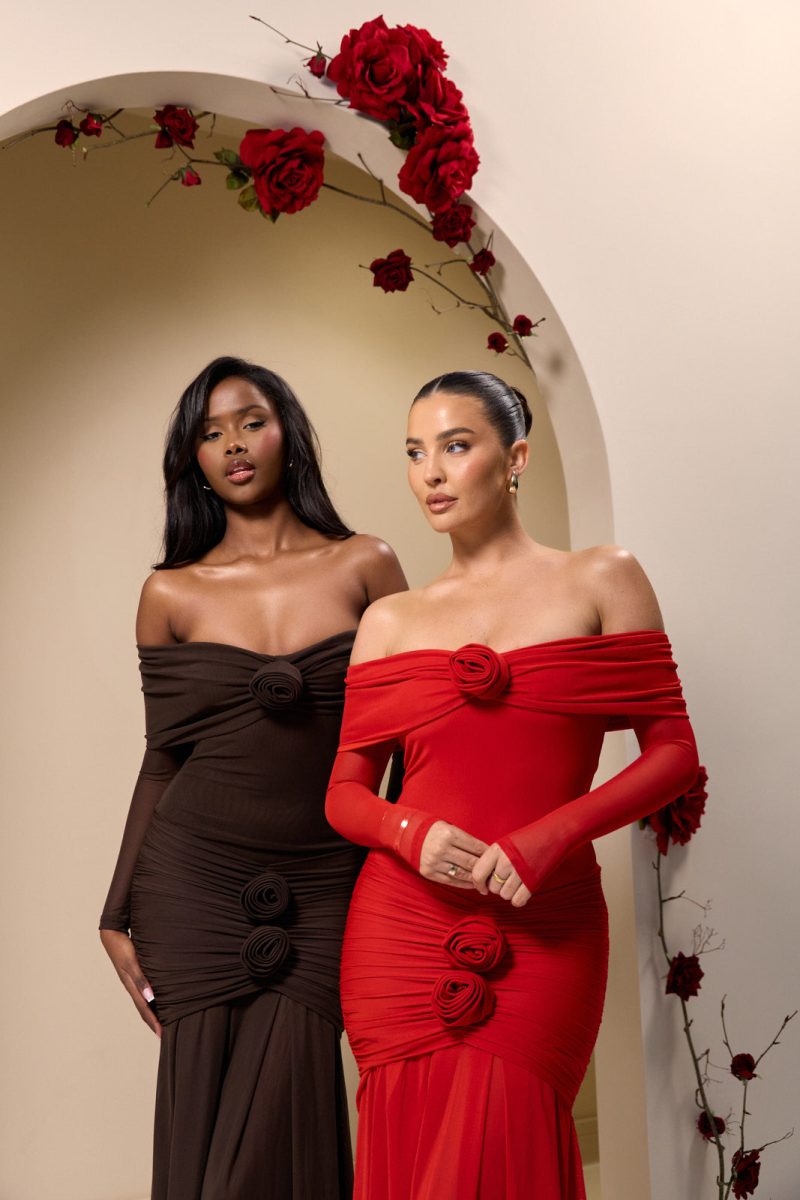 VIVIENNE BARDOT MAXI DRESS | RED - Image 7
