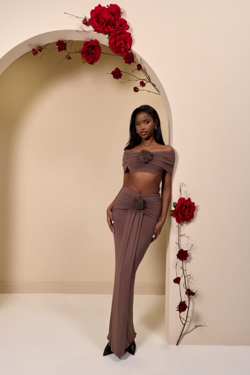 BELLE BARDOT CROP TOP | CHOC - Image 12